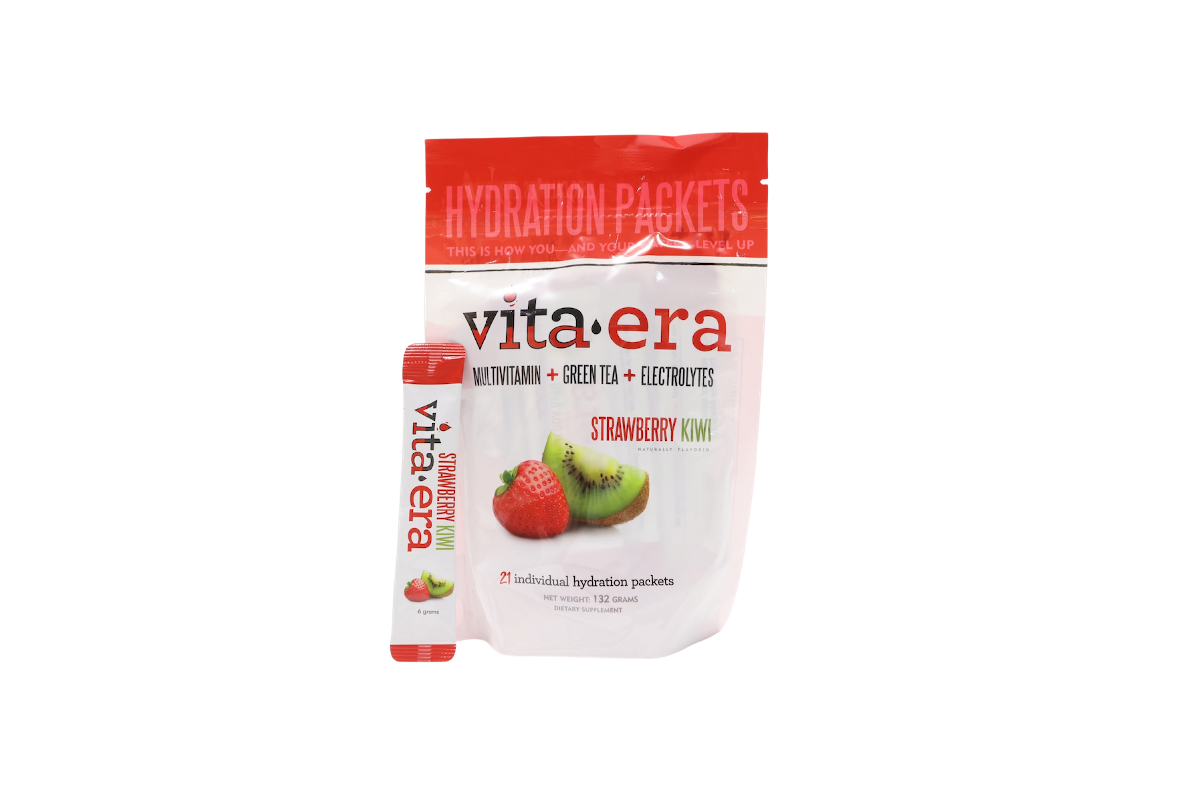 Vita•Era | Strawberry Kiwi 21-Stick Pack Pouch | VitaEra
