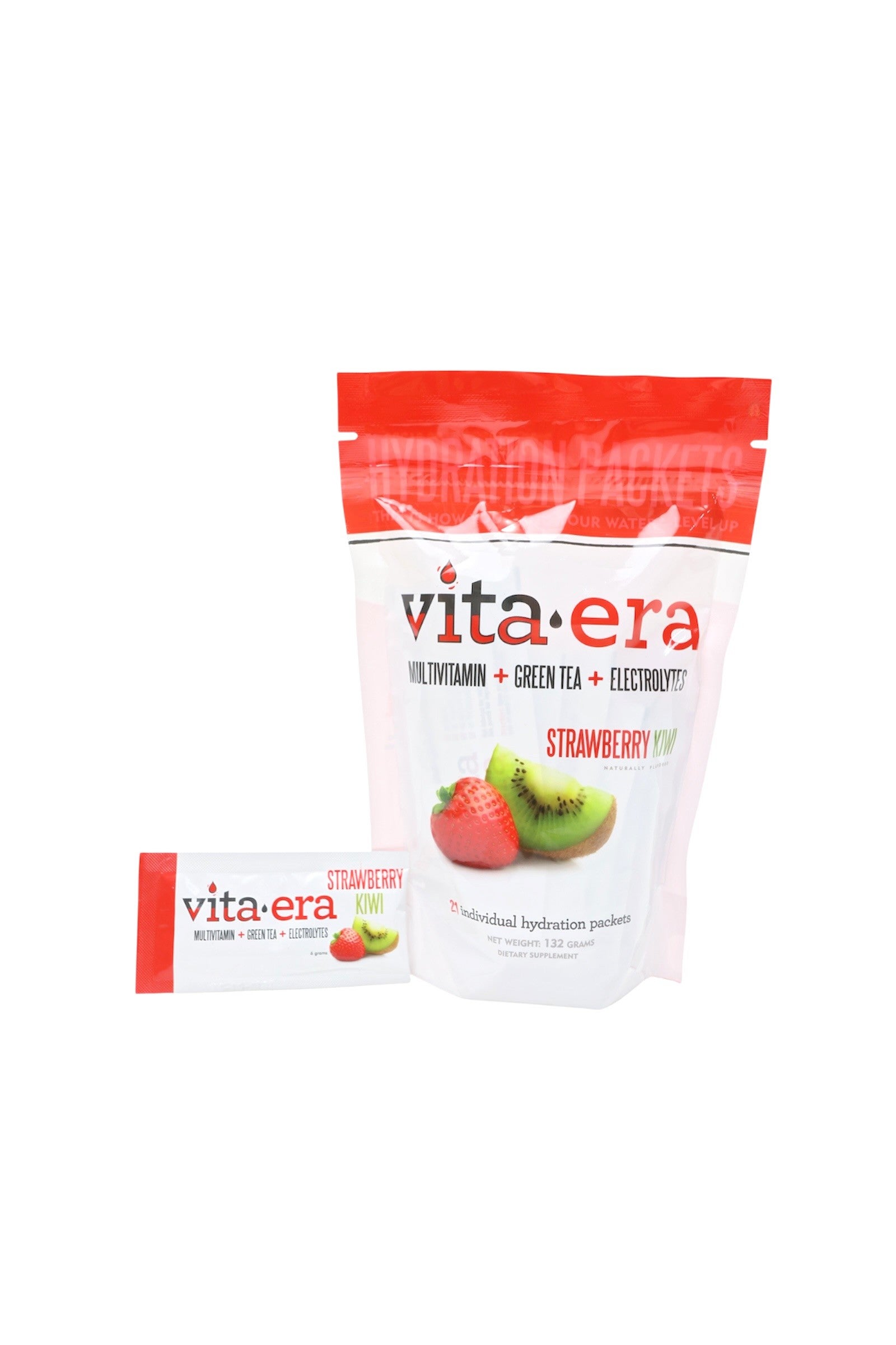 Vita•Era | Strawberry Kiwi 21-Stick Pack Pouch | VitaEra